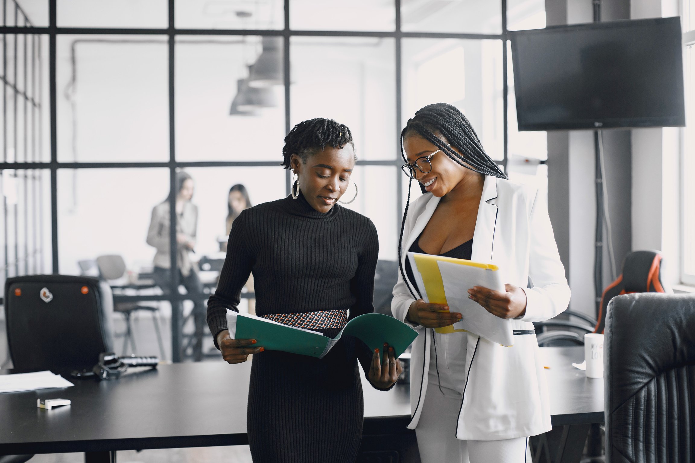 Women Working Inside Office